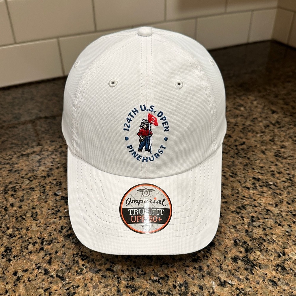 124th US Open Pinehurst Imperial Performance Golf Hat True Fit UPF 50+ White